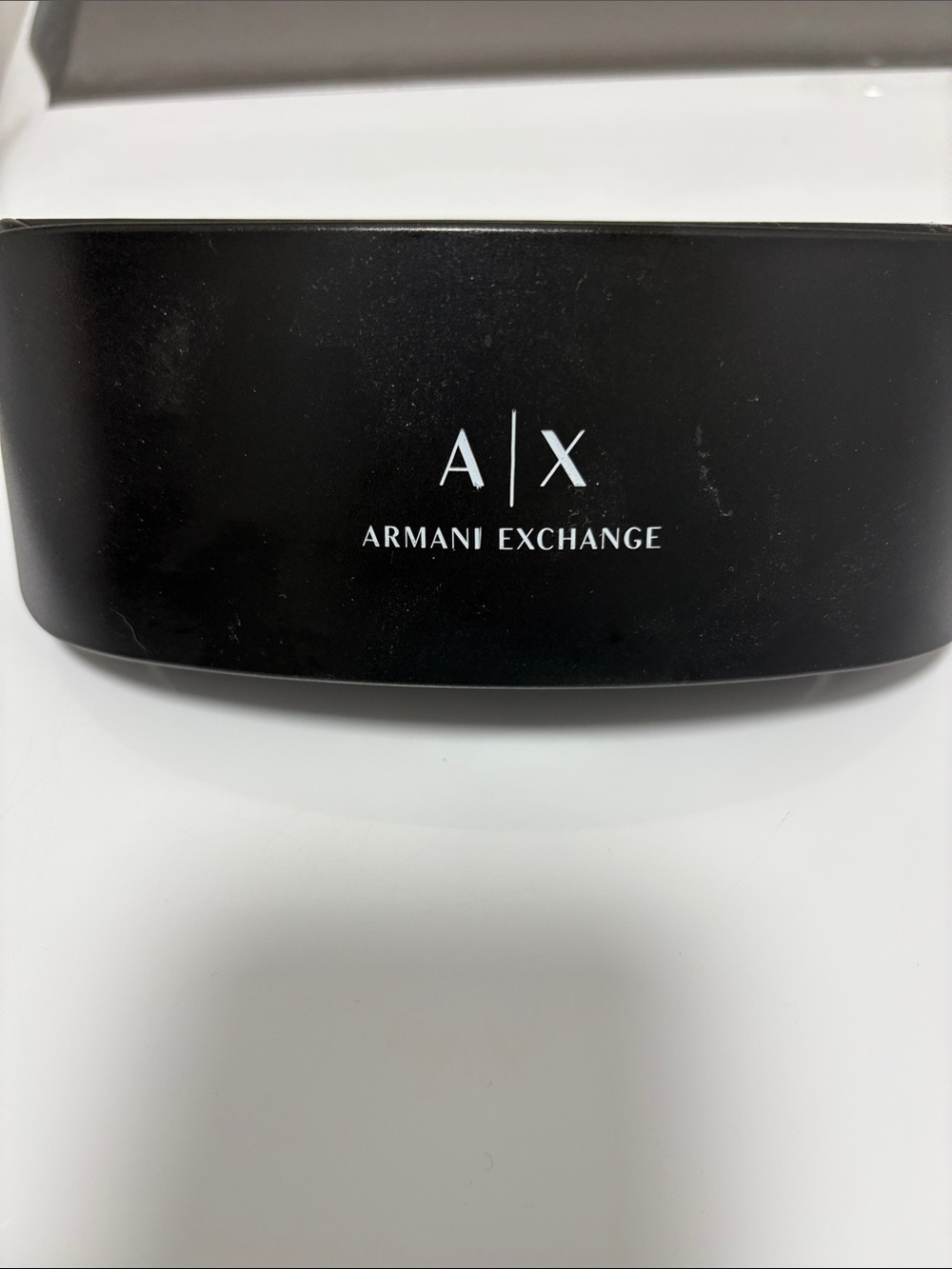 Armani Exchange Black Accessory Case with A|X Logo